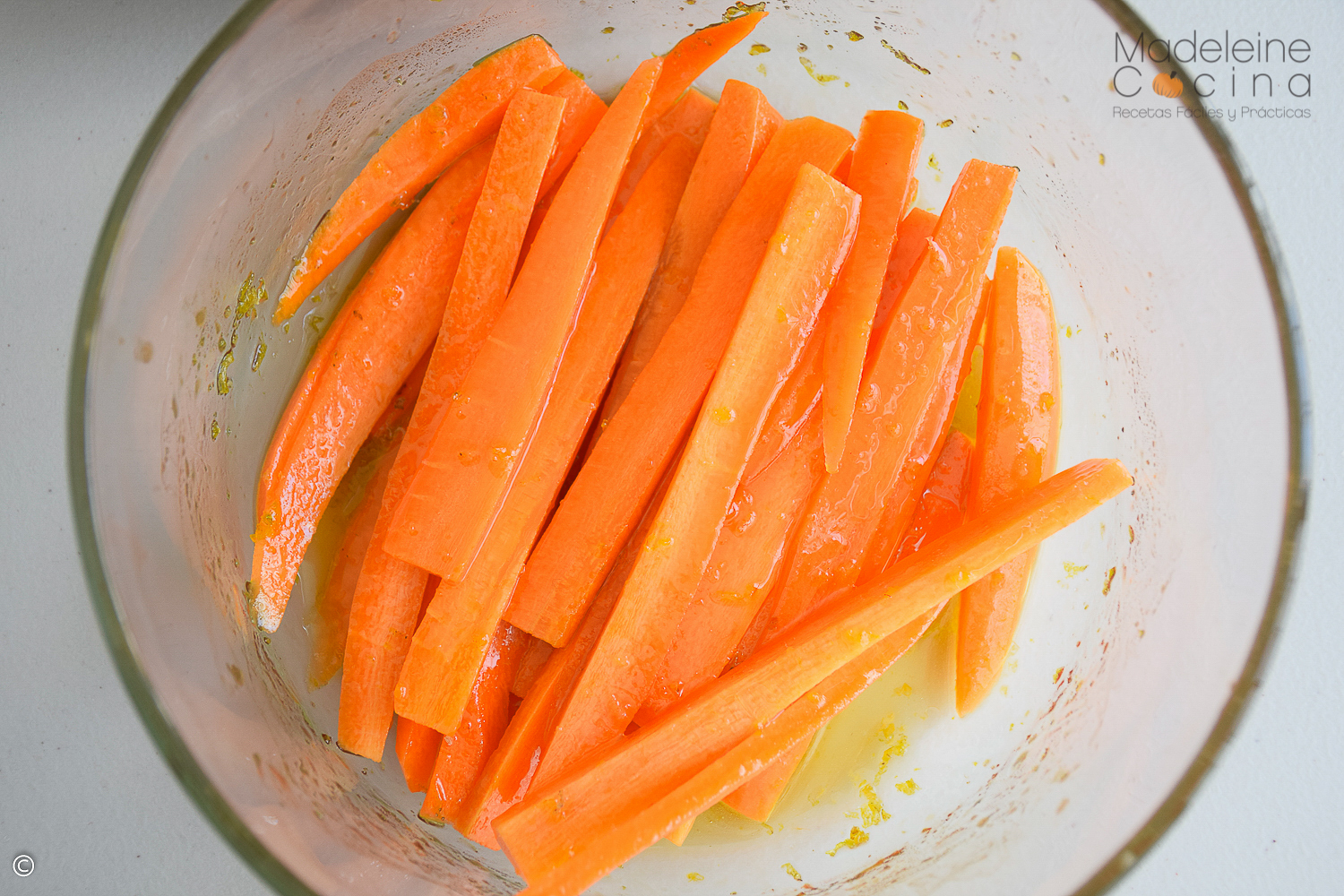 Zanahorias con aderezo
