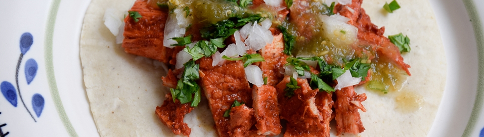 Header receta tacos adobados achiote