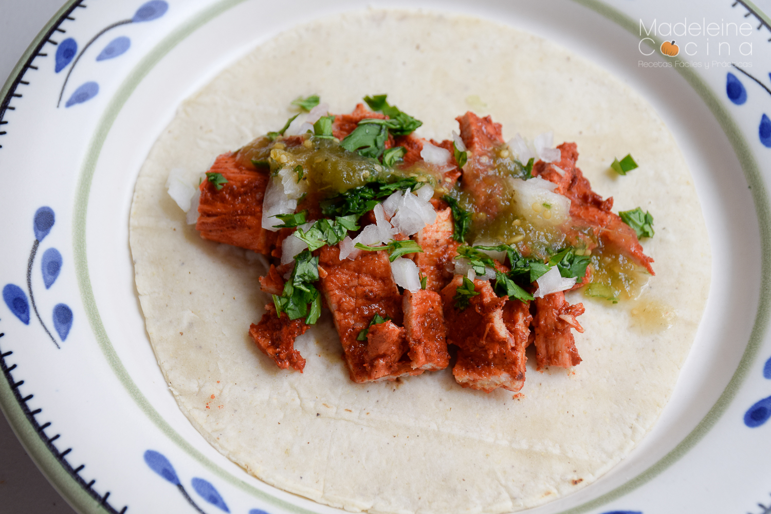  receta tacos adobados achiote