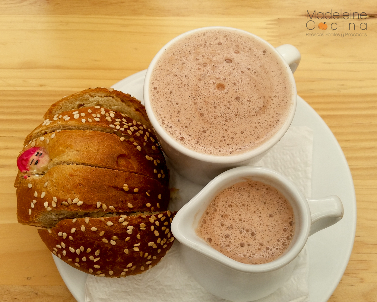 Chocolate y pan de yema