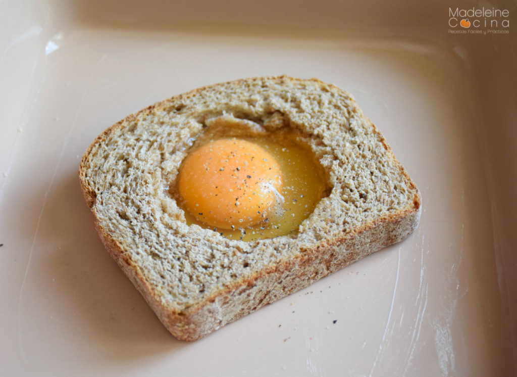 Receta Huevo en pan
